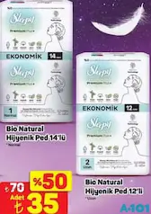 SLEEPY BİO NATURAL HİJYENİK PED 12'Lİ